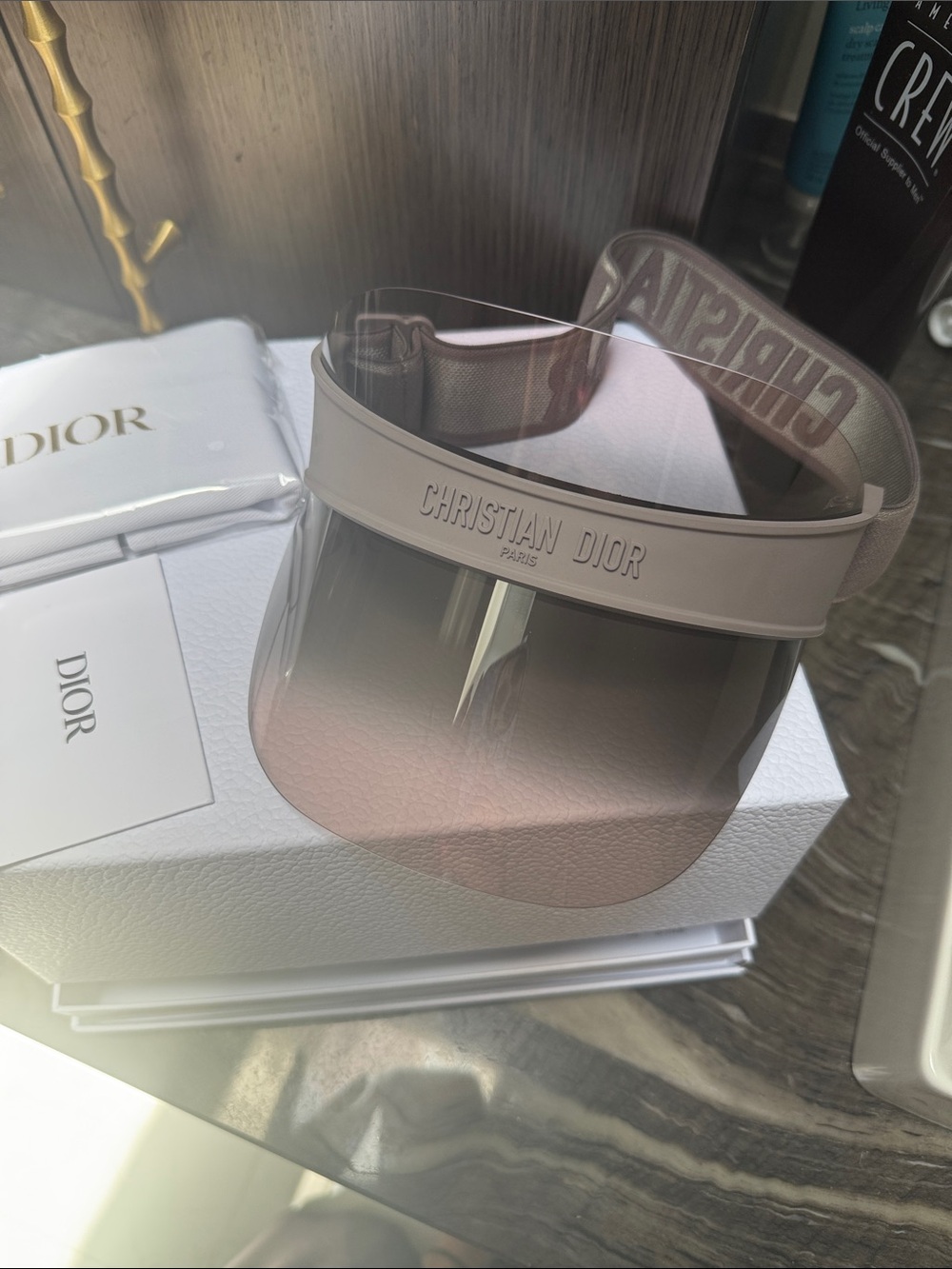 Dior Visor - DiorClub V1U - Mink Gray New w Box - Picture 5 of 17